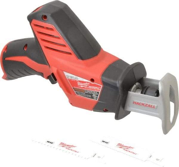 Milwaukee Tool - 12V, 0 to 3,000 SPM, Cordless Reciprocating Saw - 1/2" Stroke Length, 11" Saw Length, Lithium-Ion Batteries Not Included - Americas Industrial Supply