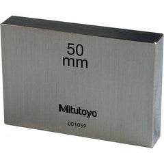 Mitutoyo - 50mm Steel Rectangular Gage Block - Americas Industrial Supply