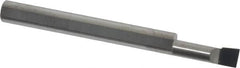 Accupro - 0.16" Min Bore Diam, 1/2" Max Bore Depth, 3/16 Shank Diam, Corner Radius Boring Bar - 0.005 to 0.008" Corner Radius, Right Hand Cut, Solid Carbide, Bright Finish - Exact Industrial Supply