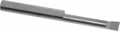 Accupro - 0.16" Min Bore Diam, 0.9" Max Bore Depth, 3/16 Shank Diam, Corner Radius Boring Bar - 0.005 to 0.008" Corner Radius, Right Hand Cut, Solid Carbide, Bright Finish - Exact Industrial Supply
