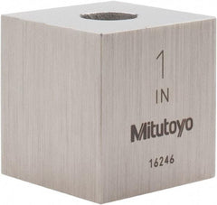Mitutoyo - 1" Square Steel Gage Block - Accuracy Grade 0, Includes Certificate of Inspection - Americas Industrial Supply