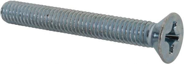 Value Collection - 5/16-18 UNC, 2-1/2" OAL Phillips Drive Machine Screw - Flat Head, Grade J82 Steel, Zinc-Plated Finish, Without Washer - Americas Industrial Supply