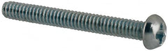 Value Collection - #2-56 UNC, 3/4" Length Under Head Phillips Drive Machine Screw - Round Head, Grade J82 Steel, Zinc-Plated Finish, Without Washer - Americas Industrial Supply