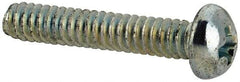 Value Collection - #4-40 UNC, 5/8" Length Under Head Phillips Drive Machine Screw - Round Head, Grade J82 Steel, Zinc-Plated Finish, Without Washer - Americas Industrial Supply