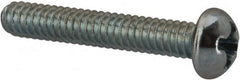 Value Collection - #5-40 UNC, 3/4" Length Under Head Phillips Drive Machine Screw - Round Head, Grade J82 Steel, Zinc-Plated Finish, Without Washer - Americas Industrial Supply