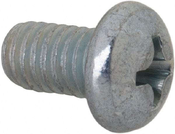 Value Collection - #10-32 UNF, 5/16" Length Under Head Phillips Drive Machine Screw - Round Head, Grade J82 Steel, Zinc-Plated Finish, Without Washer - Americas Industrial Supply