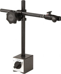 Noga - 175 Lb Magnetic Force, Fine Adjustment Indicator Positioner & Holder with Base - Post & Clamp, Rectangular Base, 2-3/8" Base Height, 60mm Base Length, 2" Base Width - Americas Industrial Supply