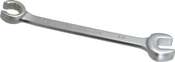 Proto - 5/8 x 5/8", Satin Finish, Combination Flare Nut Wrench - 12 Points, 7-5/8" OAL, Steel, Double End Head - Americas Industrial Supply