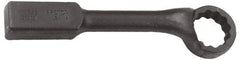 Proto - 4-1/8" 12 Point Striking Box Wrench - Single End, 6-1/4" Head Diam x 2-3/8" Head Thickness, 18" OAL, Steel, Black Finish, 60° Offset - Americas Industrial Supply