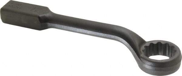 Proto - 1-15/16" 12 Point Striking Box Wrench - Single End, 3-3/32" Head Diam x 1-1/4" Head Thickness, 13" OAL, Steel, Black Finish, 60° Offset - Americas Industrial Supply