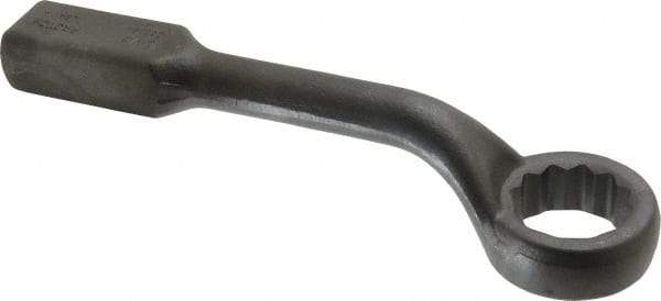 Proto - 2-1/16" 12 Point Striking Box Wrench - Single End, 3-5/16" Head Diam x 1-1/4" Head Thickness, 13-1/2" OAL, Steel, Black Finish, 60° Offset - Americas Industrial Supply