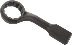 Proto - 4-1/4" 12 Point Striking Box Wrench - Single End, 6-1/4" Head Diam x 2-3/8" Head Thickness, 18" OAL, Steel, Black Finish, 60° Offset - Americas Industrial Supply