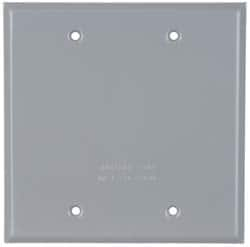 Cooper Crouse-Hinds - Electrical Outlet Box Aluminum Weatherproof Cover - Includes Gasket - Americas Industrial Supply