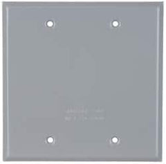 Cooper Crouse-Hinds - Electrical Outlet Box Aluminum Weatherproof Cover - Includes Gasket - Americas Industrial Supply