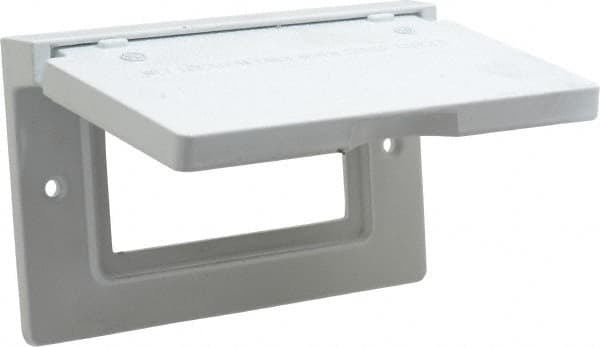 Cooper Crouse-Hinds - Electrical Outlet Box Aluminum Weatherproof Cover - Includes Gasket - Americas Industrial Supply