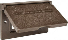 Cooper Crouse-Hinds - Electrical Outlet Box Aluminum Weatherproof Cover - Includes Gasket - Americas Industrial Supply