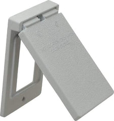 Cooper Crouse-Hinds - Electrical Outlet Box Aluminum Weatherproof Cover - Includes Gasket - Americas Industrial Supply