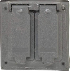 Cooper Crouse-Hinds - Electrical Outlet Box Aluminum Weatherproof Cover - Includes Gasket - Americas Industrial Supply