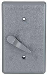 Cooper Crouse-Hinds - Electrical Outlet Box Aluminum Weatherproof Cover - Includes Gasket - Americas Industrial Supply