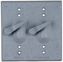 Cooper Crouse-Hinds - Electrical Outlet Box Aluminum Weatherproof Cover - Includes Gasket - Americas Industrial Supply