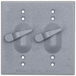 Cooper Crouse-Hinds - Electrical Outlet Box Aluminum Weatherproof Cover - Includes Gasket - Americas Industrial Supply