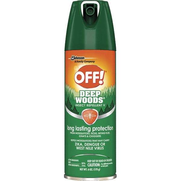 OFF! - 6 oz 25% DEET Aerosol Spray - For Black Flies, Chiggers, Fleas, Gnats, Mosquitos, Ticks - Americas Industrial Supply