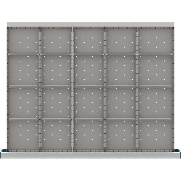 LISTA - 20-Compartment Drawer Divider Layout for 3.15" High Drawers - Americas Industrial Supply