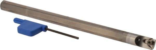Iscar - 0.448" Min Bore Diam, 6" OAL, 3/8" Shank Diam, Indexable Boring Bar - TP.. 21.51 Insert, Screw Holding Method - Americas Industrial Supply