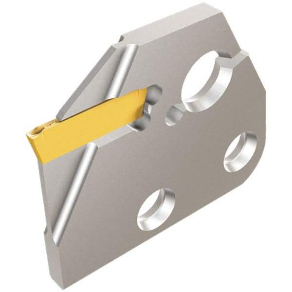 Iscar - Left Hand, 1.4mm Insert Width, 0.63 Inch Max Depth of Cut, Indexable Cutoff and Grooving Support Blade - DGAD 1.4B-D16 - Americas Industrial Supply