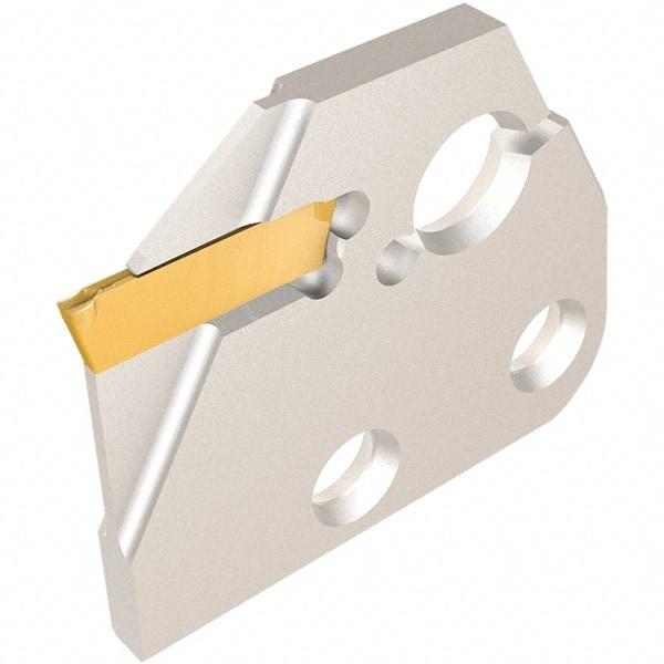 Iscar - Left Hand, 2.5mm Insert Width, Indexable Cutoff and Grooving Support Blade - DGAD 2B-D20 - Americas Industrial Supply