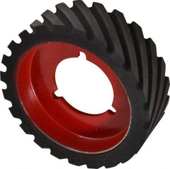 Made in USA - 6" Diam x 2" Wide Contact Wheel - Quick Change, Medium - Americas Industrial Supply
