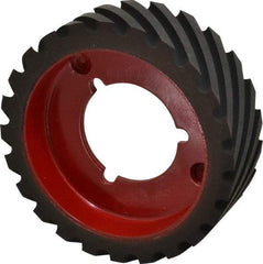 Made in USA - 6" Diam x 2" Wide Contact Wheel - Quick Change, Hard - Americas Industrial Supply