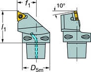 C6-266LFG-45065-22 CoroThread® 266 Coromant Capto® Toolholder - Americas Industrial Supply