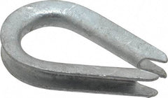 Value Collection - 1/8" Wire Rope Thimble Clip - Steel, Galvanized - Americas Industrial Supply
