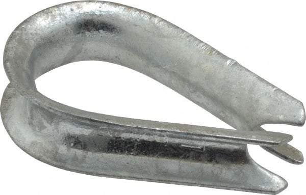 Value Collection - 3/8" Wire Rope Thimble Clip - Steel, Galvanized - Americas Industrial Supply