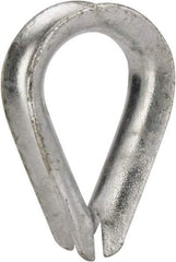 Value Collection - 1/2" Wire Rope Thimble Clip - Steel, Galvanized - Americas Industrial Supply