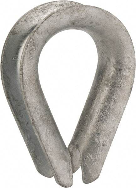 Value Collection - 5/8" Wire Rope Thimble Clip - Steel, Galvanized - Americas Industrial Supply