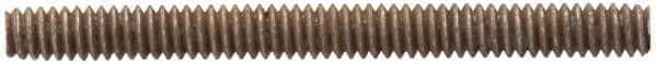 Value Collection - #4-40 1-1/2" OAL Fully Threaded Stud - Carbon Steel, Plain Finish - Americas Industrial Supply