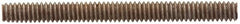 Value Collection - #6-32 5" OAL Fully Threaded Stud - Carbon Steel, Plain Finish - Americas Industrial Supply