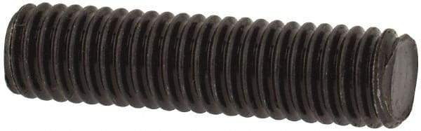 Value Collection - M5x0.8 20mm OAL Fully Threaded Stud - Carbon Steel, Plain Finish, Metric - Americas Industrial Supply