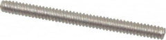 Value Collection - #6-32 1-1/2" OAL Fully Threaded Stud - Stainless Steel, Plain Finish - Americas Industrial Supply