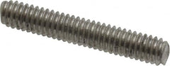 Value Collection - #8-32 1" OAL Fully Threaded Stud - Stainless Steel, Plain Finish - Americas Industrial Supply