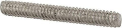 Value Collection - #10-24 1-1/2" OAL Fully Threaded Stud - Stainless Steel, Plain Finish - Americas Industrial Supply