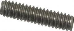 Value Collection - 1/4-20 1" OAL Fully Threaded Stud - Stainless Steel, Plain Finish - Americas Industrial Supply