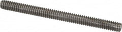Value Collection - 1/4-20 3" OAL Fully Threaded Stud - Stainless Steel, Plain Finish - Americas Industrial Supply