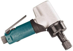 Dynabrade - 1/4" Collet, Angle Handle, Air Angle Die Grinder - 18,000 RPM, Front Exhaust, 35 CFM, 0.7 hp, 90 psi, 1/4 NPT Inlet - Americas Industrial Supply