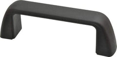 J.W. Winco - 4.33" Center to Center, Black Matte Finish Plastic Pull Handle - 1.57" High - Americas Industrial Supply