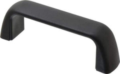 J.W. Winco - 105mm Center to Center, Black Matte Finish Plastic Pull Handle - 29mm Long, 37mm High - Americas Industrial Supply