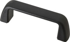 J.W. Winco - 110mm Center to Center, Black Matte Finish Plastic Pull Handle - 32mm Long, 40mm High - Americas Industrial Supply