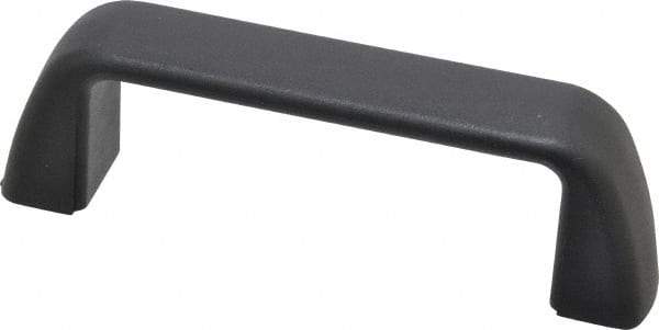 J.W. Winco - 117mm Center to Center, Black Matte Finish Plastic Pull Handle - 32mm Long, 40mm High - Americas Industrial Supply